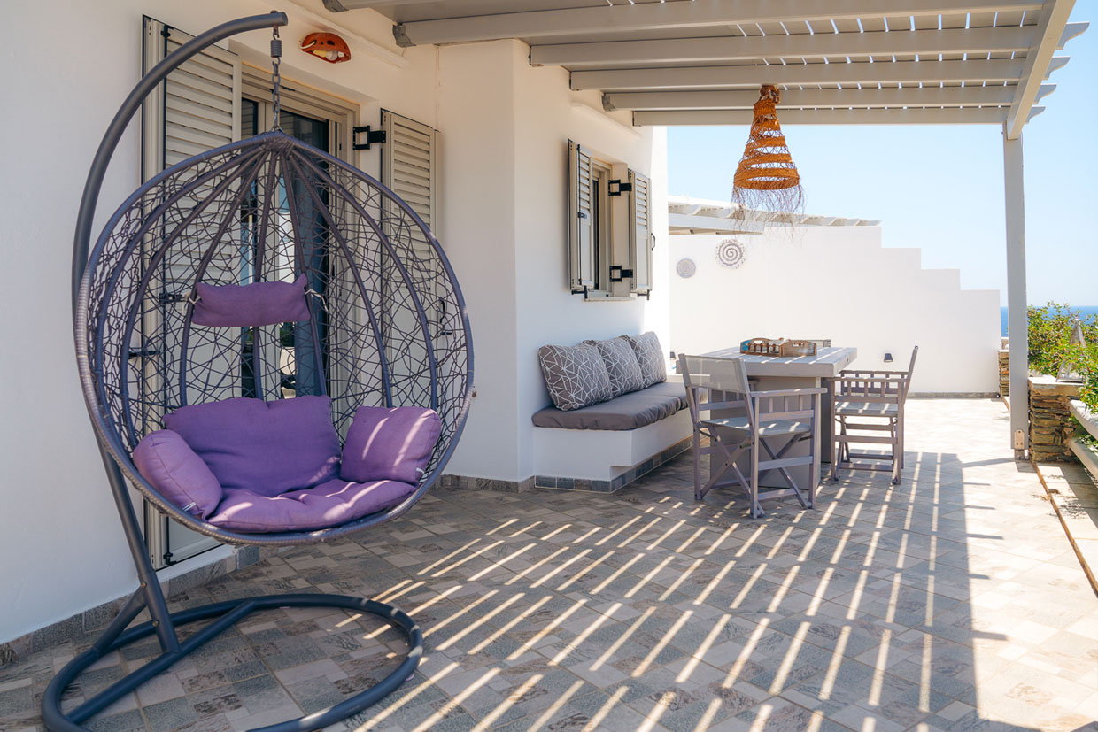 Lydia house in Sifnos - Terrace with lounge